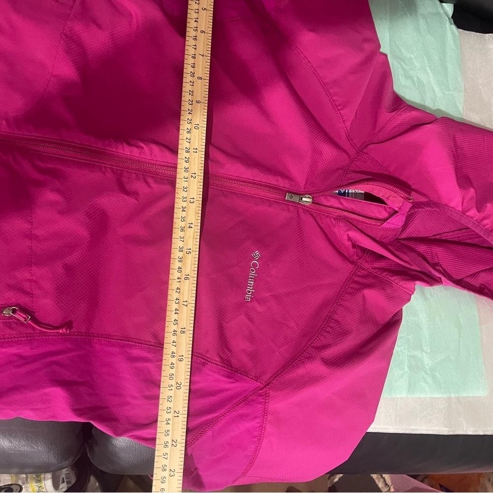 Columbia Pink Jacket XL HOODIE light iweight, great for spring weather, NEW - Picture 5 of 14
